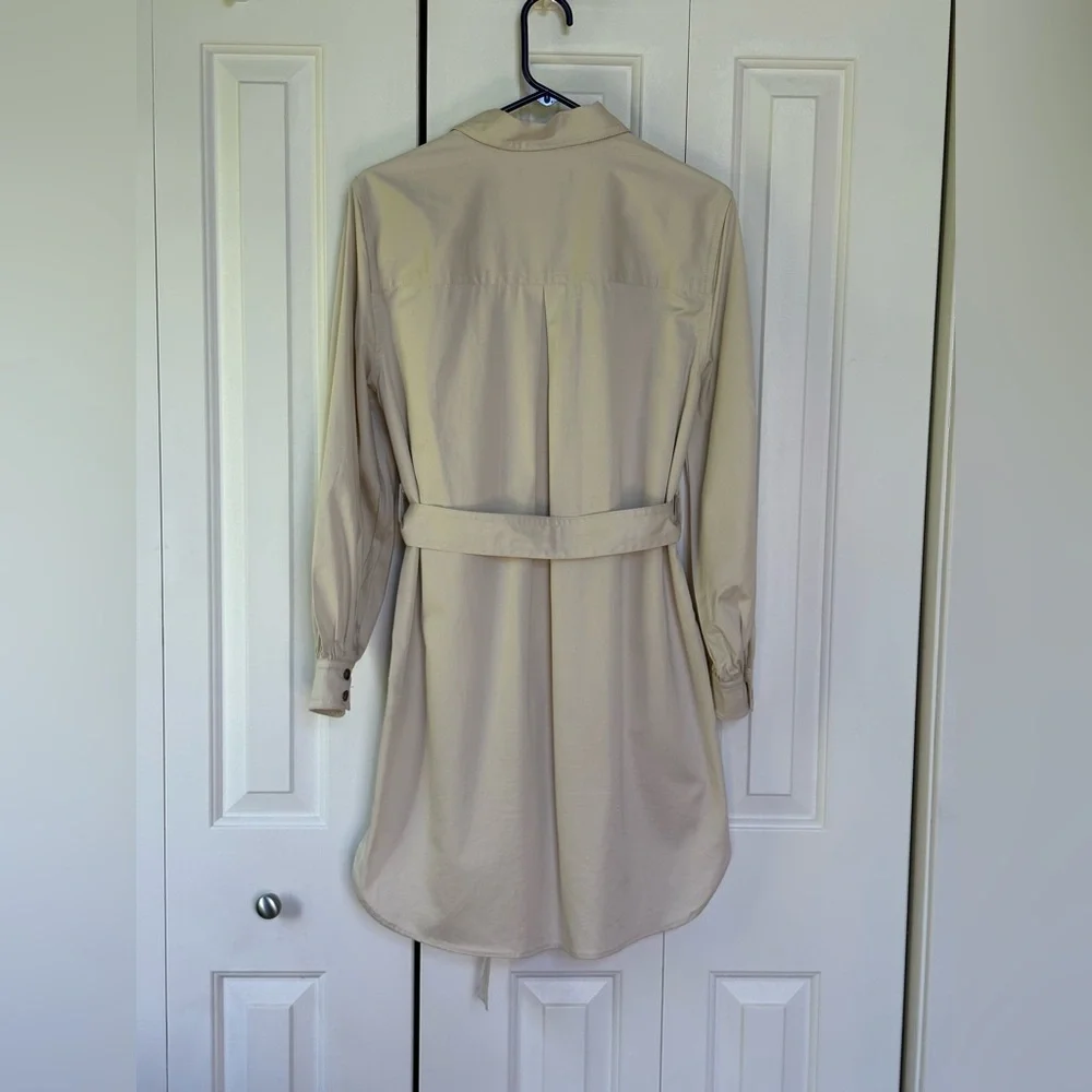 Banana Republic Kakhi Shirttail Dress - Size Small - Picture 2 of 16